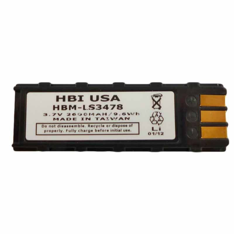 3.7 volt 2300 mAh barcode scanner battery HBM - Symbol 21-62606-01 replacement battery (rechargeable)