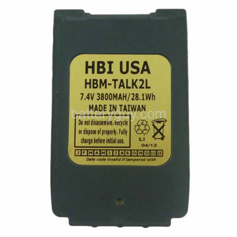 7.4 volt 3800 mAh barcode scanner battery HBM - Vocollect 730021 replacement battery (rechargeable)