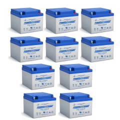 12v 26Ah Rechargeable Sealed Lead Acid (Rechargeable SLA) Battery ~ PS-12260NB (Qty of 10)