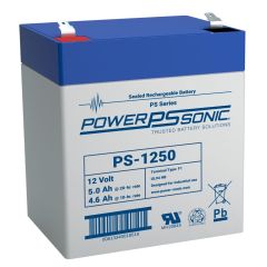 Power-Sonic PS-1250 F2 | Rechargeable SLA Battery 12v 5Ah