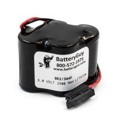 BR2/3A4F PLC Lithium Battery 6v 2900mah