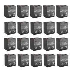 12v 5Ah Rechargeable Sealed Lead Acid (Rechargeable SLA) Battery ~ BG-1250F1 (Qty of 20)