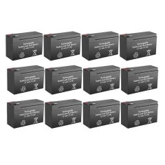 12v 7.5Ah Rechargeable Sealed Lead Acid High Rate Battery Set of Twelve