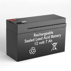 12v 7Ah Rechargeable Sealed Lead Acid Battery - BG-1270F1