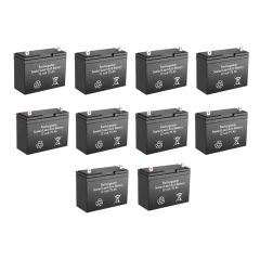 12v 75Ah Rechargeable Sealed Lead Acid (Rechargeable SLA) Battery ~ BG-12750NB (Qty of 10)