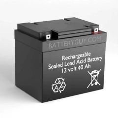 12v 40Ah Rechargeable Sealed Lead Acid (Rechargeable SLA) Battery ~ BG-12400NB