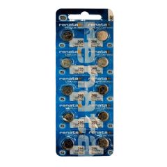 Renata 395 Silver Oxide Coin Battery (10 Pack) 1.55 volt 55mAh