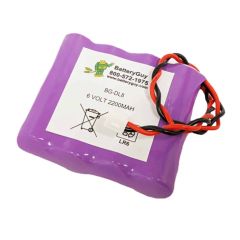 BG-DL8 Alkaline Door Lock Battery, 6v 2200mAh