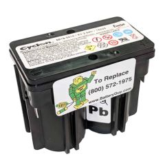 Hawker/Cyclon/Enersys 0819-0010 Battery | 4v 2.5Ah Emergency Light Battery