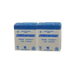 2 x Power-Sonic PS-682 | Rechargeable SLA Batteries 12v 9ah