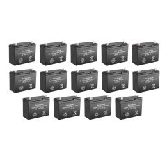 12v 75Ah Rechargeable Sealed Lead Acid (Rechargeable SLA) Battery ~ BG-12750NB (Qty of 14)