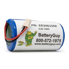 ER34615M 3.6V 14AH Lithium Battery Replacement for Visonic Alarm Sirens