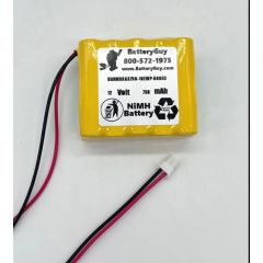 Nickel Metal Hydride Battery 6.0V 750mAh | BGNMHAAA750-10EWP-500EC (Rechargeable) 