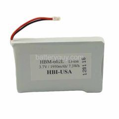 3.7 volt 1500 mAh barcode scanner battery HBM-602L