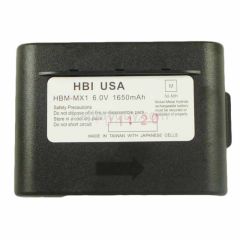 6.0 volt 1650 mAh barcode scanner battery HBM-MX1