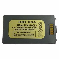 3.7 volt 5000 mAh barcode scanner battery HBM-SYM3100LX