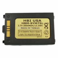 3.7 volt 3600 mAh barcode scanner battery HBM-SYM75L