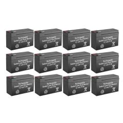 12V 9Ah Rechargeable Sealed Lead Acid High Rate Battery Set of Twelve