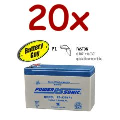 20xPower-Sonic PS-1270 F1 | SLA Battery 12v 7Ah