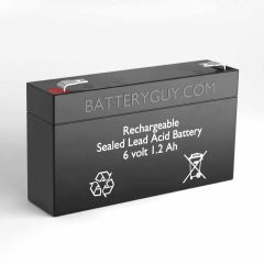 6v 1.2Ah Rechargeable Sealed Lead Acid (Rechargeable SLA) Battery | BG-612