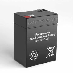 6v 4.5Ah Rechargeable Sealed Lead Acid (Rechargeable SLA) Battery | BG-645F1