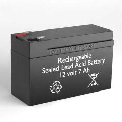 12v 7Ah Rechargeable Sealed Lead Acid (Rechargeable SLA) Battery | BG-1270F1