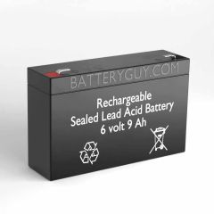 6v 9Ah High-Rate Rechargeable Sealed Lead Acid (Rechargeable SLA) Battery