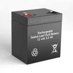 12v 5.5Ah Rechargeable Sealed Lead Acid (Rechargeable SLA) High Rate Battery