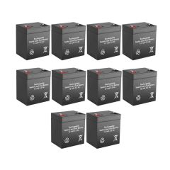12v 5.5Ah Rechargeable Sealed Lead Acid High Rate  Battery Set of Ten