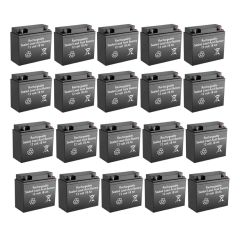 12v 18Ah Rechargeable Sealed Lead Acid High Rate Battery Set of Twenty