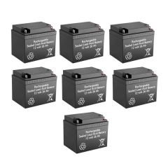 12v 26Ah Rechargeable Sealed Lead Acid (Rechargeable SLA) Battery | BG-12260NB (Qty of 7)