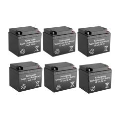 12v 26Ah Rechargeable Sealed Lead Acid (Rechargeable SLA) Battery | BG-12260NB (Qty of 6)