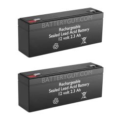 12v 2.3Ah Rechargeable Sealed Lead Acid (Rechargeable SLA) Battery | BG-1223 (Qty of 2)
