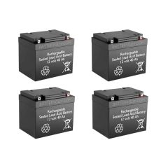 12v 40Ah Rechargeable Sealed Lead Acid (Rechargeable SLA) Battery | BG-12400NB (Qty of 4)