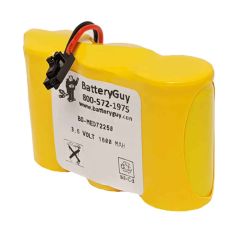 Nickel Cadmium Medical Battery, 3.6v 1800mAh | BG-MED72250 (Rechargeable)