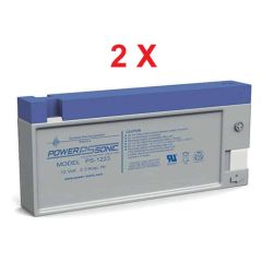 Power-Sonic PS-1223 | Rechargeable SLA Battery 12v 2.3ah (Qty of 2)