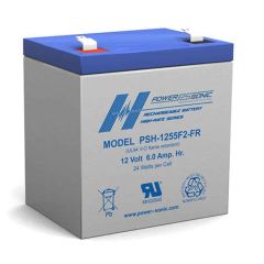 Power-Sonic PSH-1255F2-FR | Rechargeable SLA Battery 12v 6ah