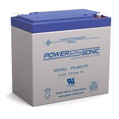 Power-Sonic PS-665 | Rechargeable SLA Battery 6v 6.5ah