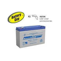 Power-Sonic PS-6100 F2 | Rechargeable SLA Battery 6v 12Ah