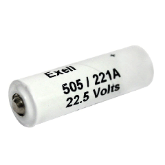 Alkaline A221 Replacement for the Eveready 505 Carbon Zinc Battery & Others - 22.5V 80mAh