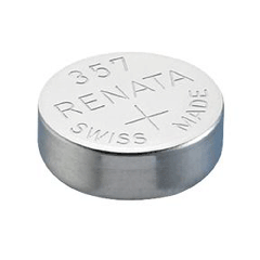 Renata 357 1.55 volt 160mAh Silver Oxide Coin Battery