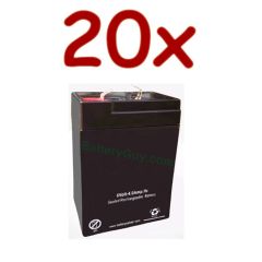 20 x BatteryGuy BG-640-F1 | SLA Batteries 6v 4.0Ah