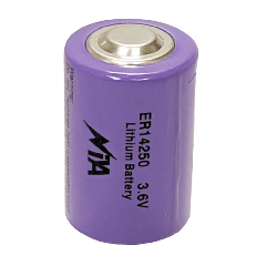 ER14250 Lithium 1/2 AA Cell Button Top Battery - 3.6v 1200mah