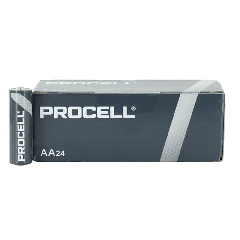 DuraCell PC1500 PROCELL 1.5 Volt Alkaline AA Cell (Button Top) - Box of 24 Pieces