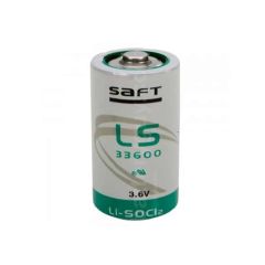 LS33600C - Replaced by Saft LS33600 3.6 Volt 17000 mAh D SAFT Lithium Button Top Battery