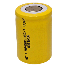 4/5 Sub C Nickel Cadmium Battery 1.2v 1300mah | BGN1300 (Rechargeable)