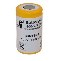 Nickel Cadmium Battery 1.2v 1800mah Button Top | BGN1800B (Rechargeable)