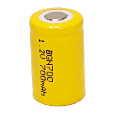 BR2/3A Nickel Cadmium Battery 1.2v 700 mah | BGN700 (Rechargeable)