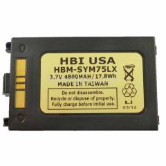 3.7 volt 4800 mAh barcode scanner battery HBM-SYM75LX