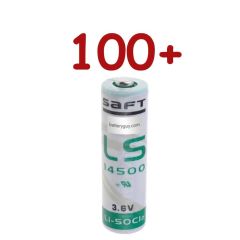 LS14500 Lithium Battery 3.6v 2600mAh - Bulk Discount X 100